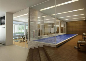 Flat Hotel Fusion com Varanda & Garagem